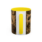 Vintage Natural History Coffee Mug — Botanical & Fossil Illustration Accent Mug