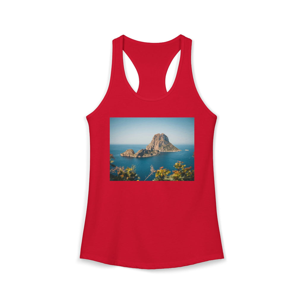 Women's Racerback Tank - Es Vedrà, Spain View