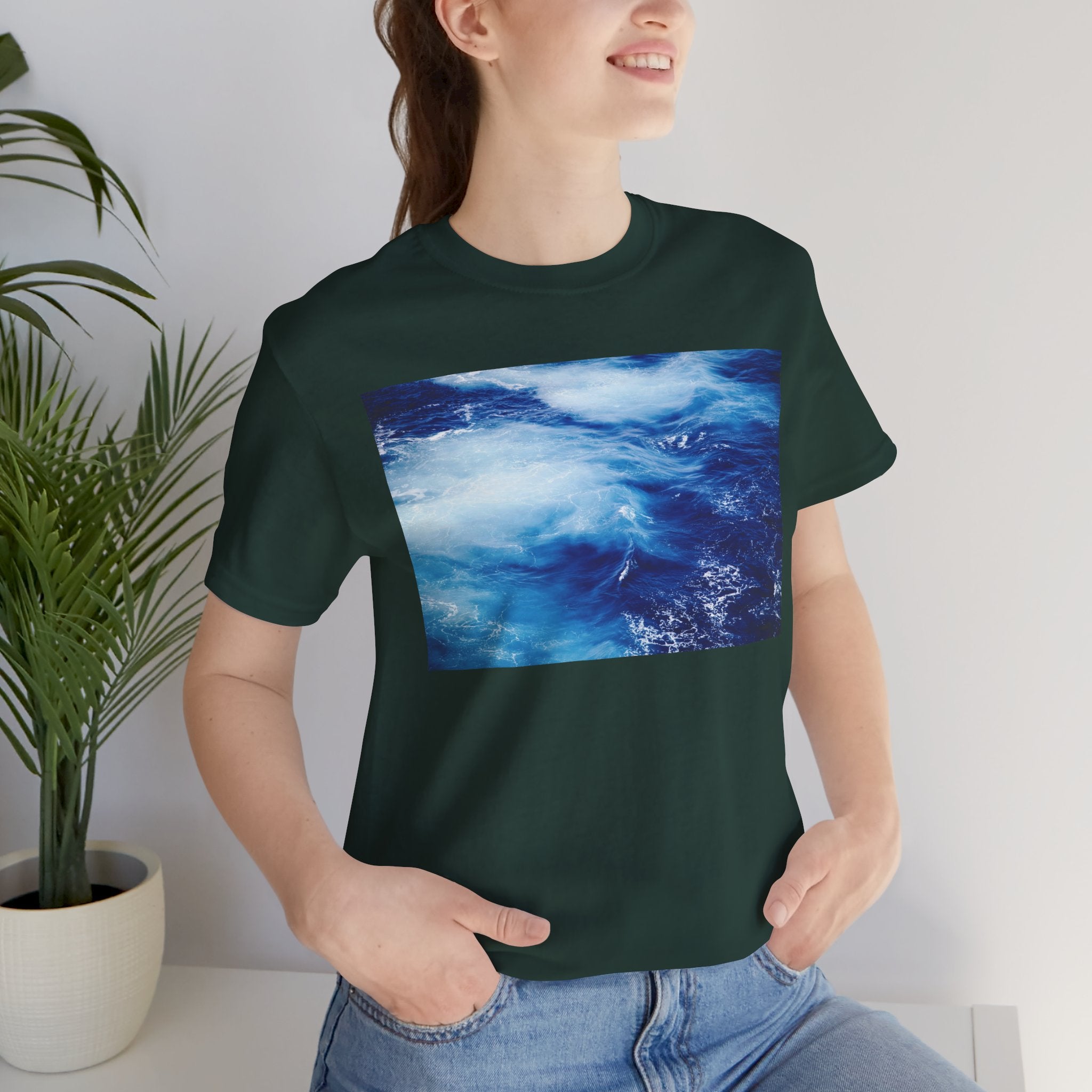 Ocean Waves  Tee — Blue Water Photography T-Shirt