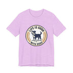 Life Is Good With Dogs T-Shirt — Vintage Dog Lover Tee