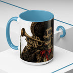 Day of the Dead Soccer Skull Accent Mug — 11/15oz