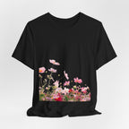 Floral Meadow Tee – Pink Wildflower Field Graphic T-Shirt