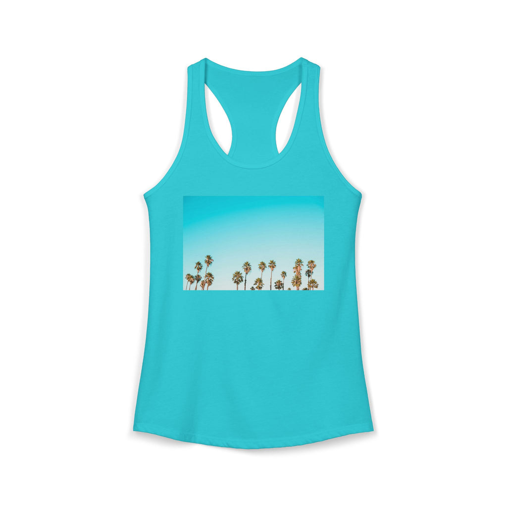 Women's Ideal Racerback Tank - Summer Palms