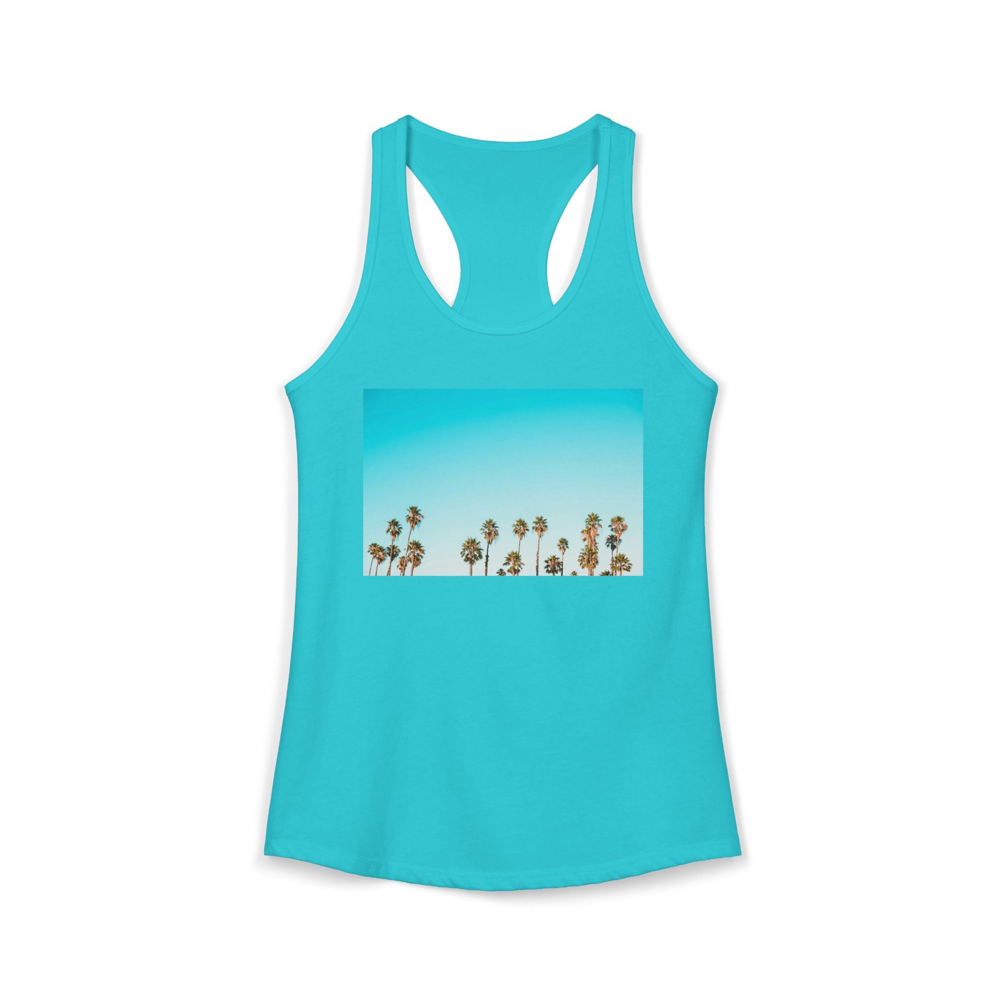 Women's Ideal Racerback Tank - Summer Palms