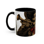 Day of the Dead Soccer Skull Accent Mug — 11/15oz