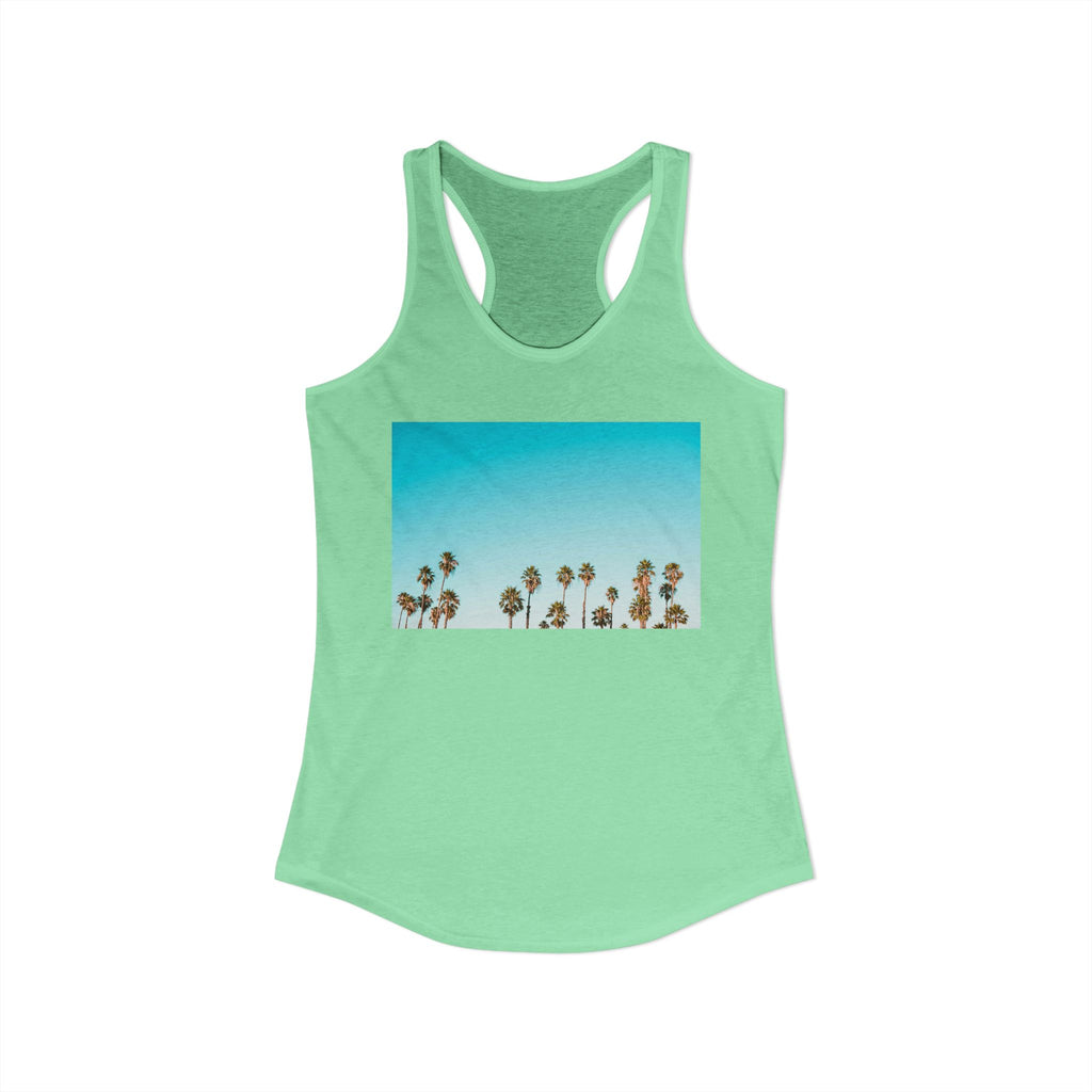 Women's Ideal Racerback Tank - Summer Palms
