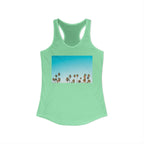Women's Ideal Racerback Tank - Summer Palms