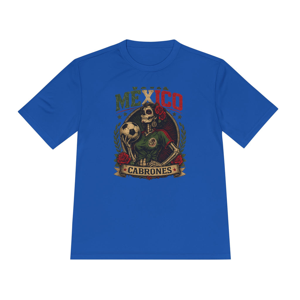 Mexico Cabrones Skull Soccer Tee — Mexican Pride Football T‑Shirt
