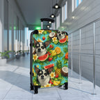 Tropical chihuahua Suitcase – Colorful Fruit & Floral Carry-On Luggage