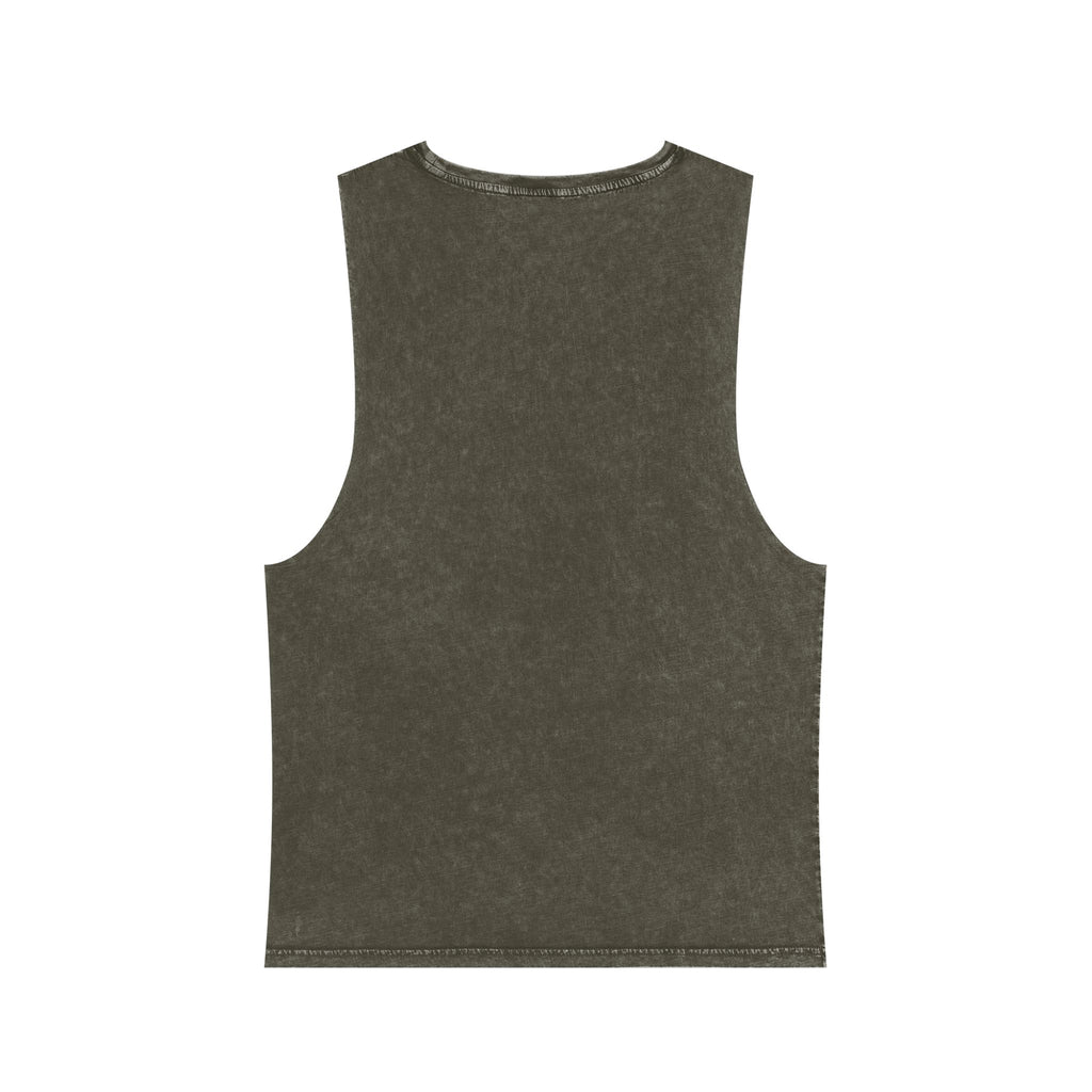 Custom Stonewash Muscle Tank — Vintage Wash Sleeveless Top