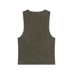 Custom Stonewash Muscle Tank — Vintage Wash Sleeveless Top