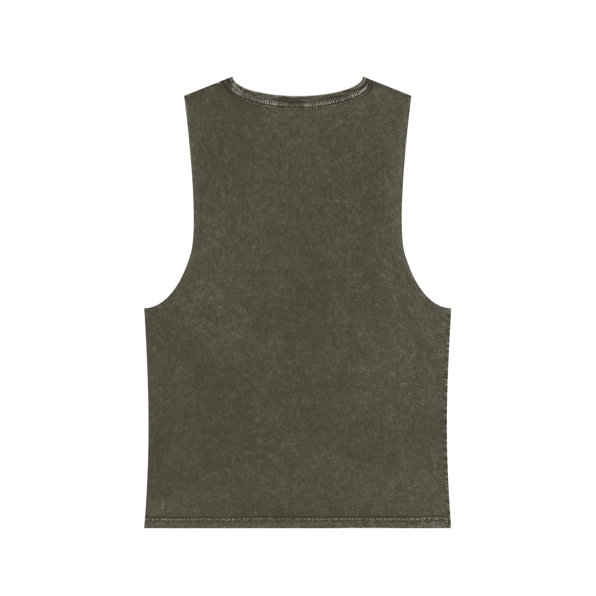 Custom Stonewash Muscle Tank — Vintage Wash Sleeveless Top