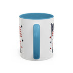 Patriotic Coffee Mug — "Land of the Free Because of the Brave" Accent Mug