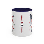 Patriotic Coffee Mug — "Land of the Free Because of the Brave" Accent Mug