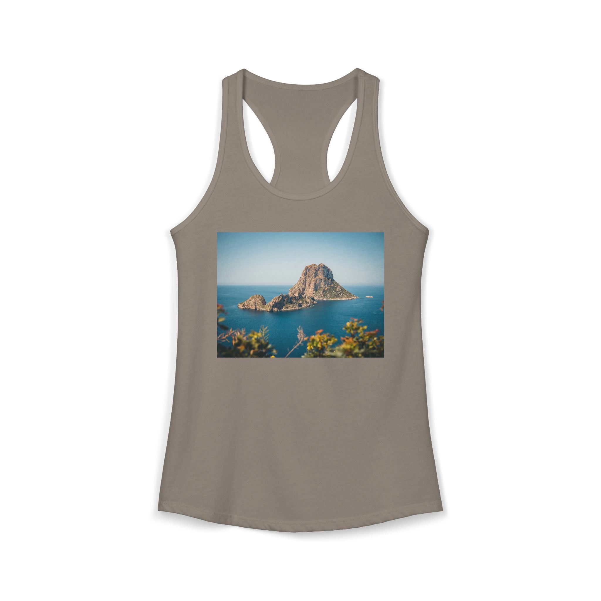 Women's Racerback Tank - Es Vedrà, Spain View