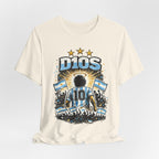 Dios 10 Argentina Soccer Tee — Maradona Tribute Football Shirt