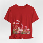 Floral Meadow Tee – Pink Wildflower Field Graphic T-Shirt