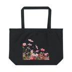 Floral Meadow Large Eco Tote – Pink Wildflower Garden Canvas Bag