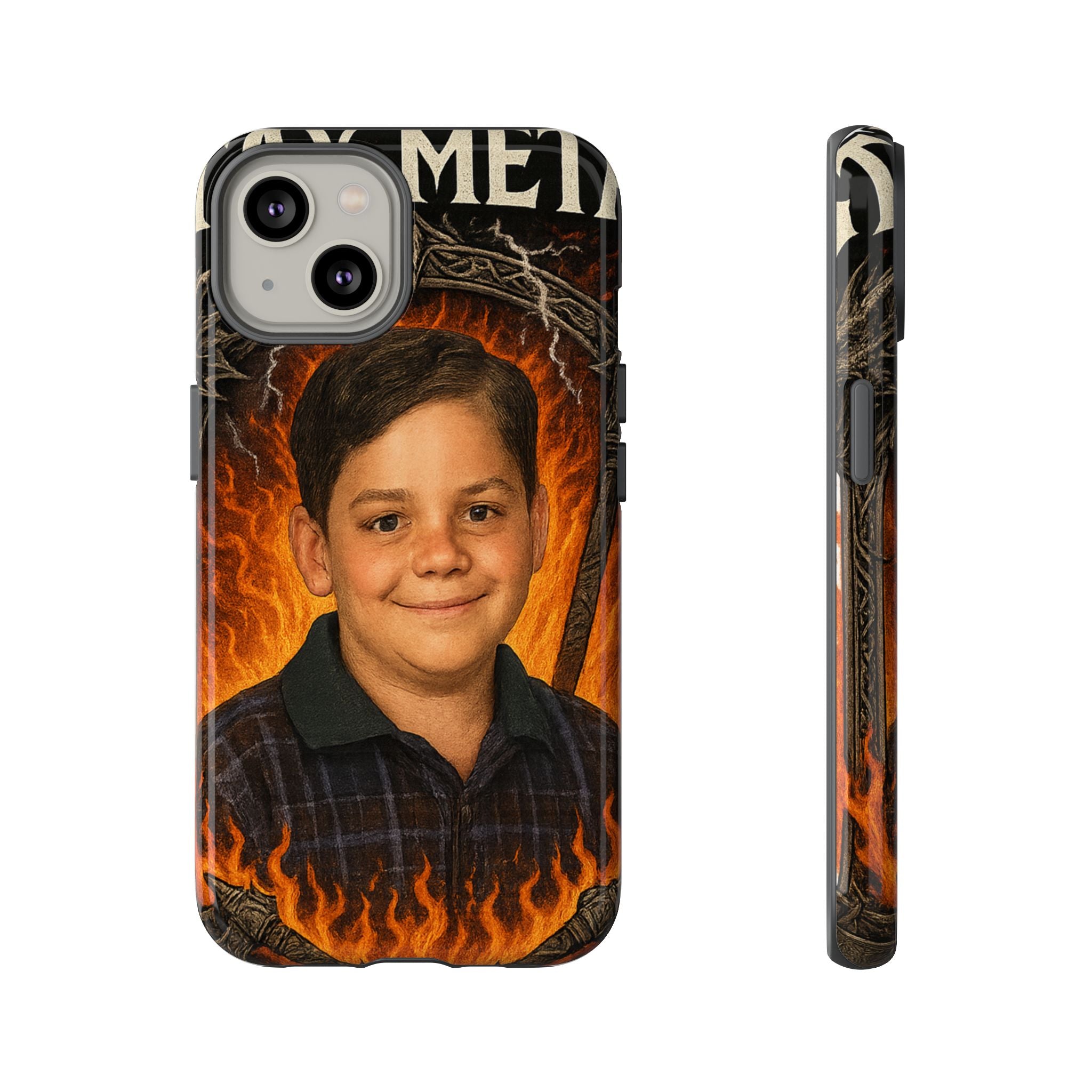 Metalhead Phone Case, Tough Cases for Music Lovers, Personalize with Unique Art, Gift for Metal Fans, Rock Lover's Accessory