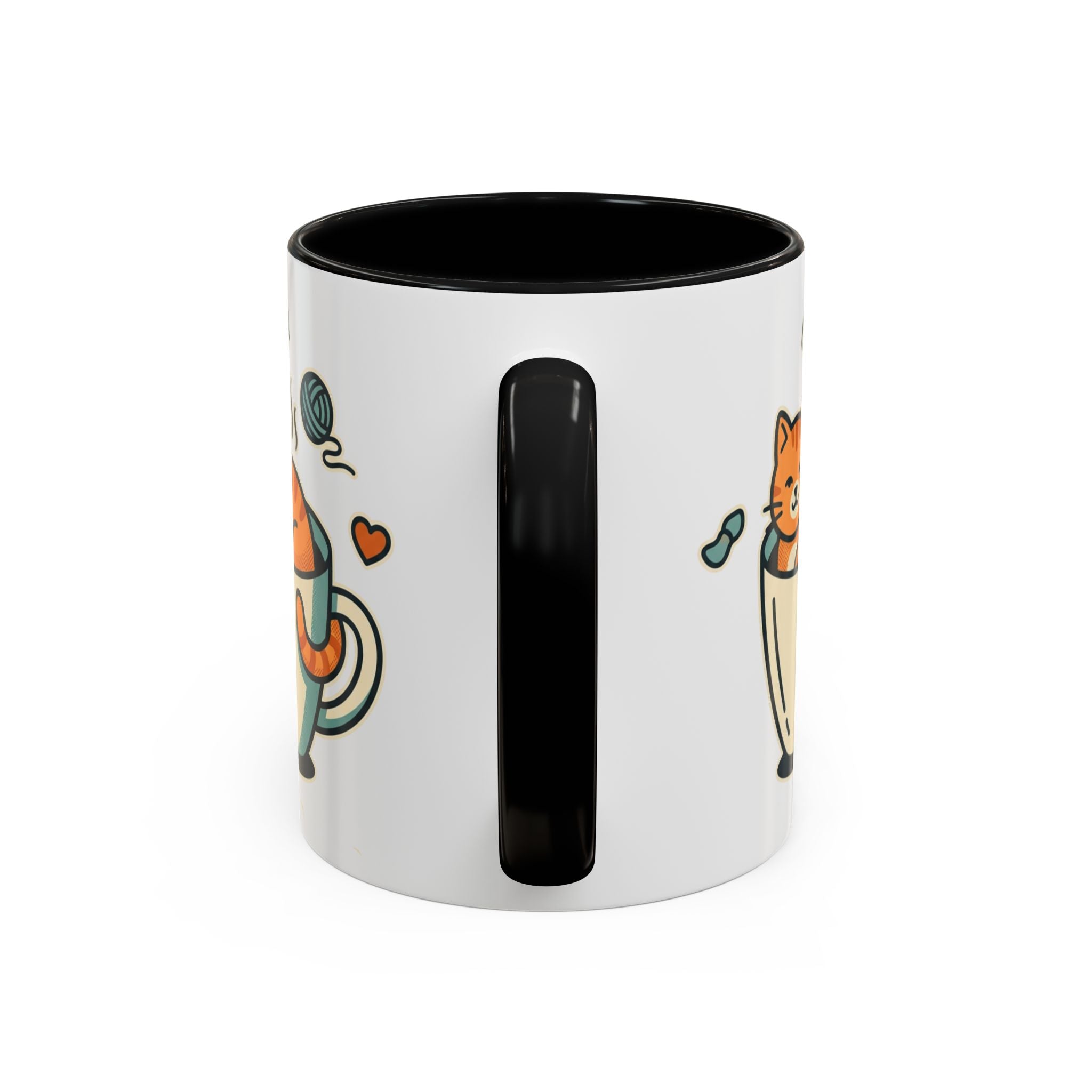 Cat in Cup Coffee Mug — Cute Cat Lover Accent Mug (11/15oz)
