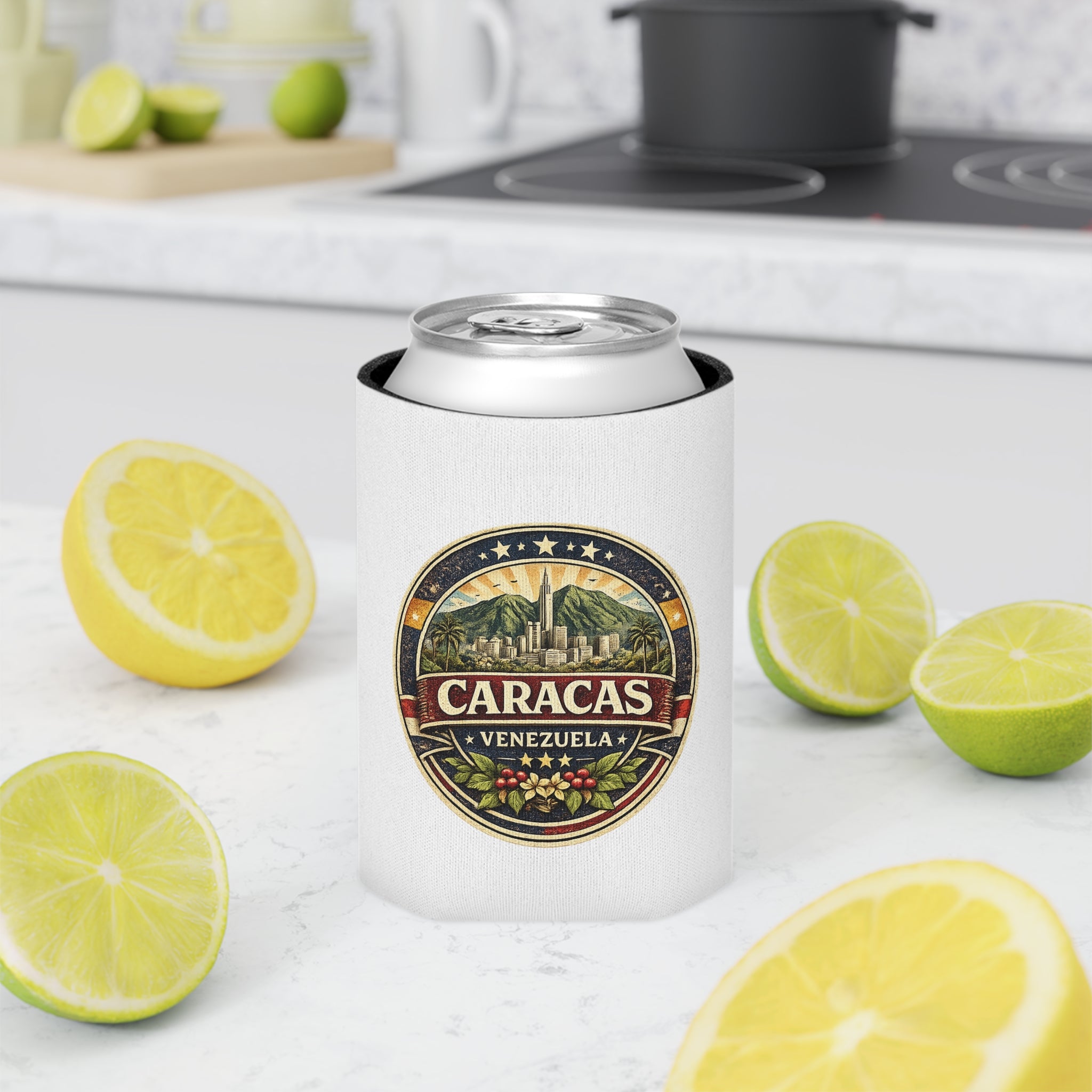 Caracas Venezuela Vintage Seal Can Cooler