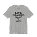 Live Laugh Loot Viking Tee – Funny Norse Drakkar & Axes Shirt