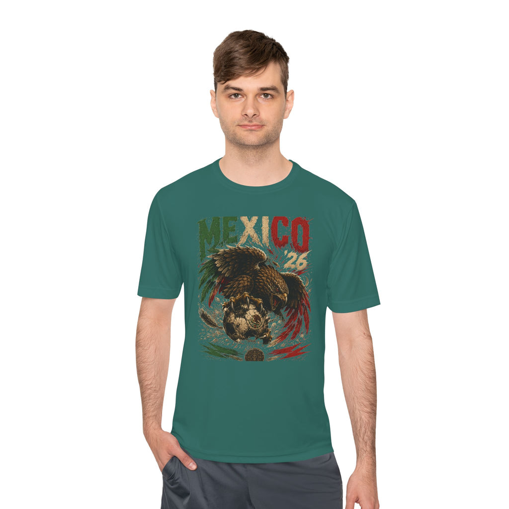 Mexico Eagle Graphic Tee — Mexican Flag Patriotic Soccer Fan Shirt