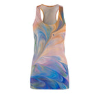 Swirling Pastel Racerback Dress — Abstract Marble