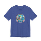 Miami Beach Vintage Logo Tee — Miami Skyline Sunset T‑Shirt
