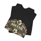 Soccer Deal With It T-Shirt — Patriotic Eagle Soccer Tee for Players & Fans