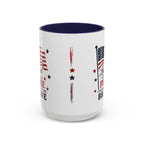 Patriotic Coffee Mug — "Land of the Free Because of the Brave" Accent Mug
