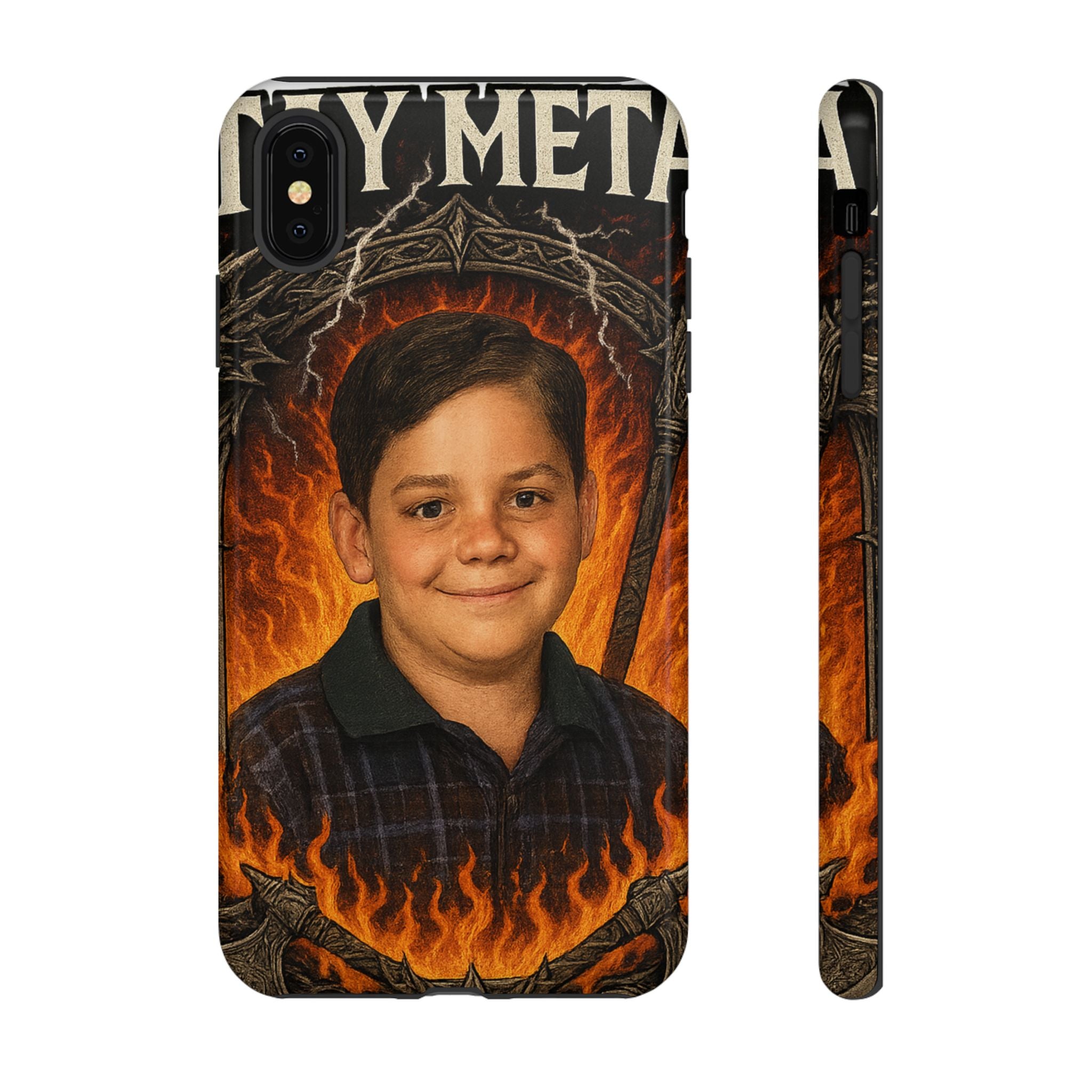 Metalhead Phone Case, Tough Cases for Music Lovers, Personalize with Unique Art, Gift for Metal Fans, Rock Lover's Accessory