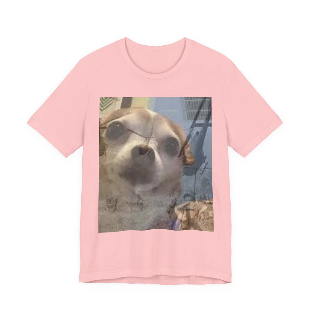 Funny chihuahua trauma  Dog T‑Shirt — Cute Chihuahua Photo Tee