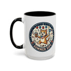 Space Camper Patch Coffee Mug — Retro Astronaut Camper 11/15oz Accent Mug
