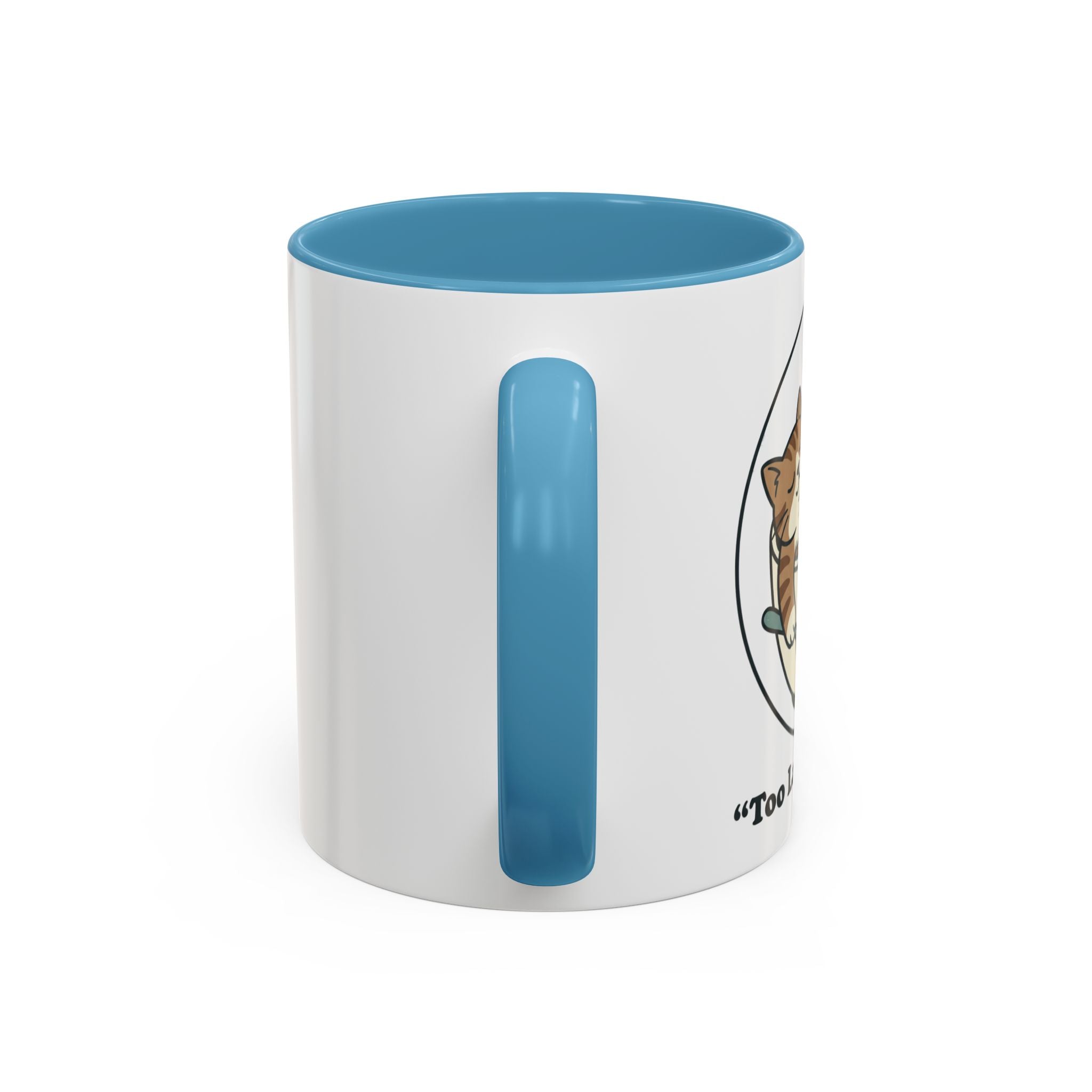 Latte Cat Coffee Mug – "Don't Wake Me, I'll Move" Cute Cat Latte Art Ceramic Accent Mug