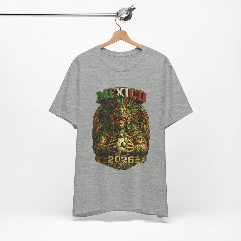 Mexico 2026 Aztec Warrior T-Shirt — Vintage Mexican Pride Soccer World Cup Tee