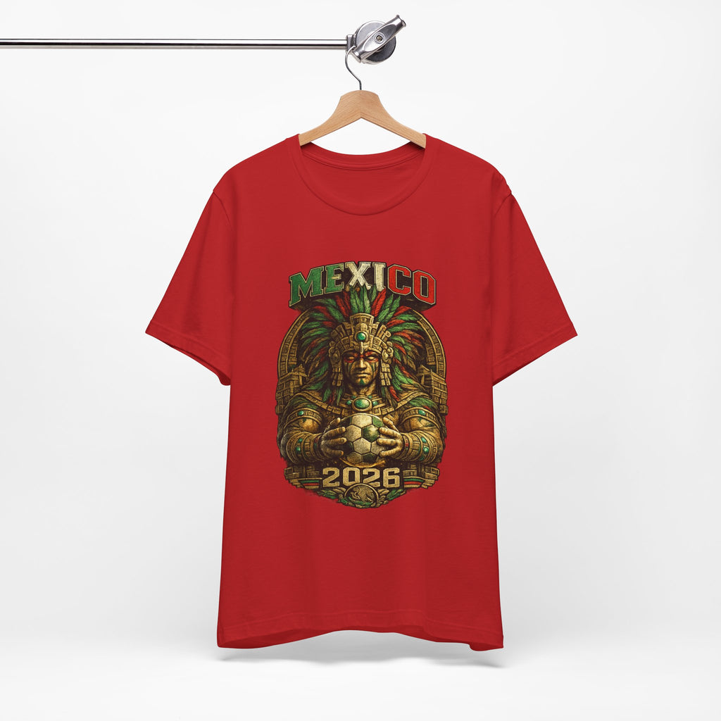Mexico 2026 Aztec Warrior T-Shirt — Vintage Mexican Pride Soccer World Cup Tee