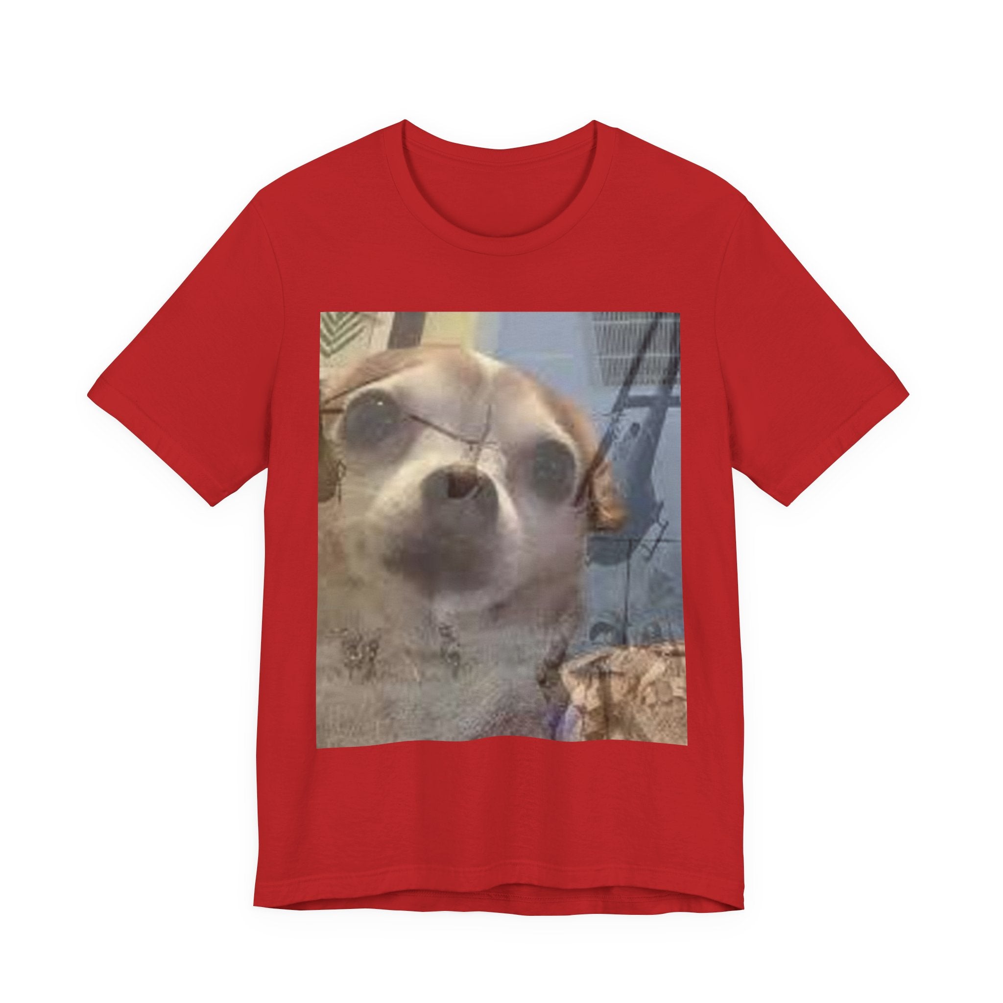 Funny chihuahua trauma  Dog T‑Shirt — Cute Chihuahua Photo Tee