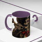 Day of the Dead Soccer Skull Accent Mug — 11/15oz