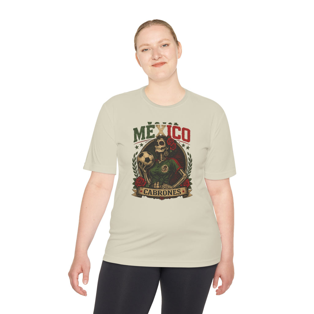 Mexico Cabrones Skull Soccer Tee — Mexican Pride Football T‑Shirt