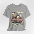 Go Paw Yourself Cat Tee – Cute Retro Cats in Convertible T‑Shirt