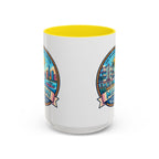 Miami Vintage Travel Accent Coffee Mug – 'Miami' Scenic Beach & Skyline Design (11/15oz)