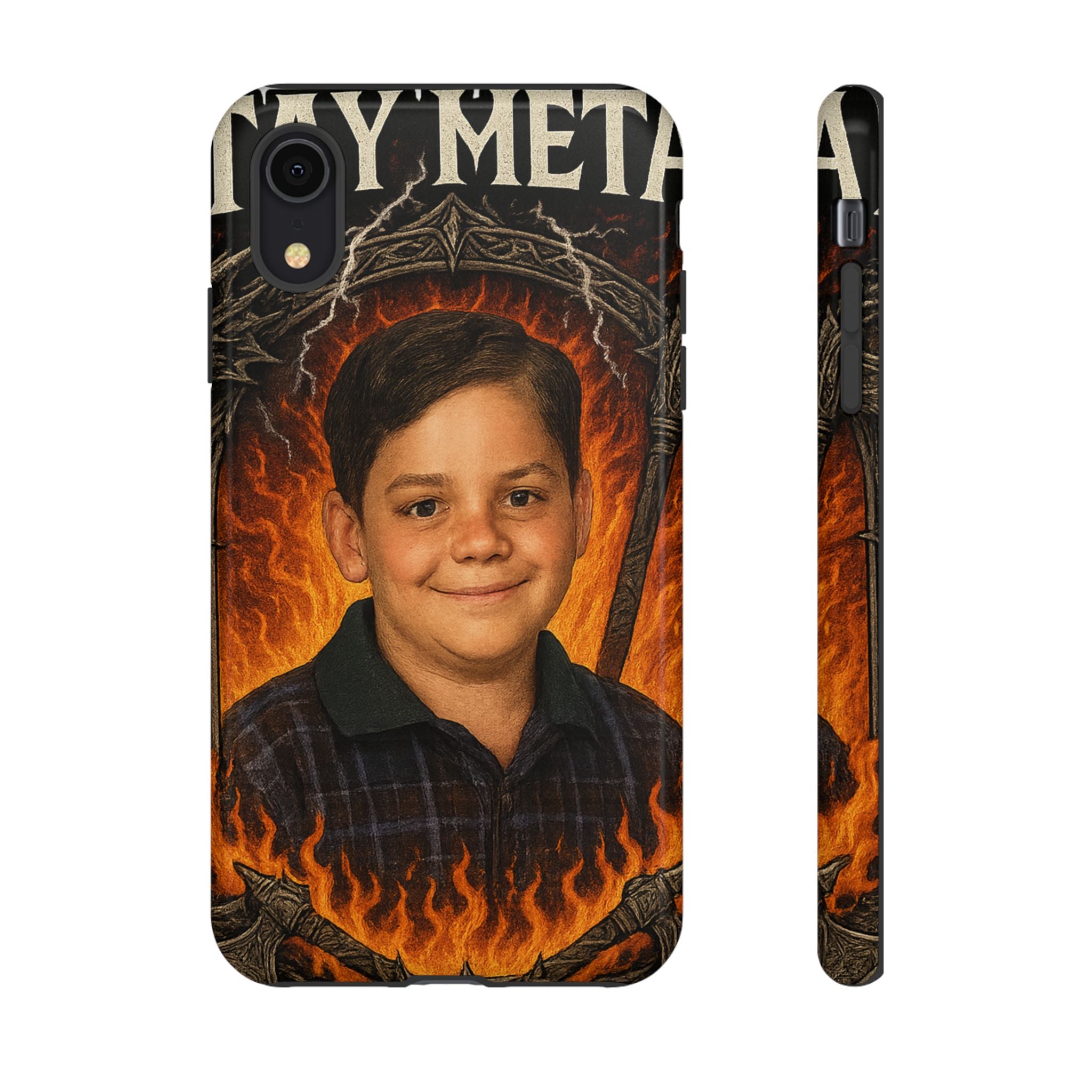Metalhead Phone Case, Tough Cases for Music Lovers, Personalize with Unique Art, Gift for Metal Fans, Rock Lover's Accessory