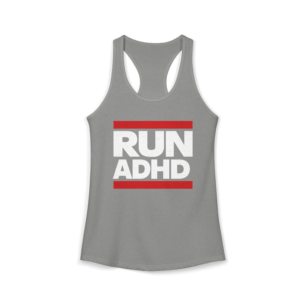 RUN ADHD Graphic Tank top — Funny ADHD Awareness Shirt
