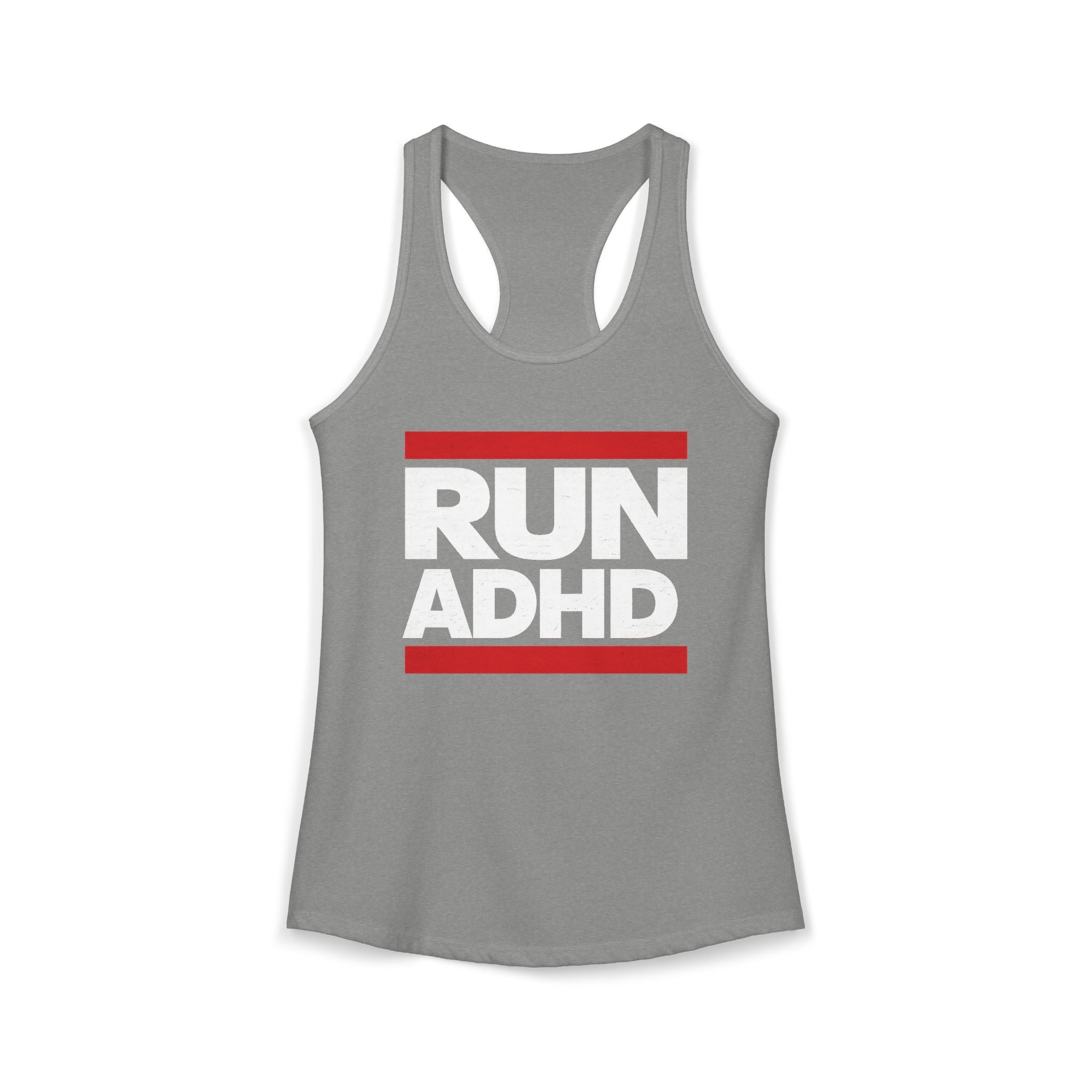 RUN ADHD Graphic Tank top — Funny ADHD Awareness Shirt