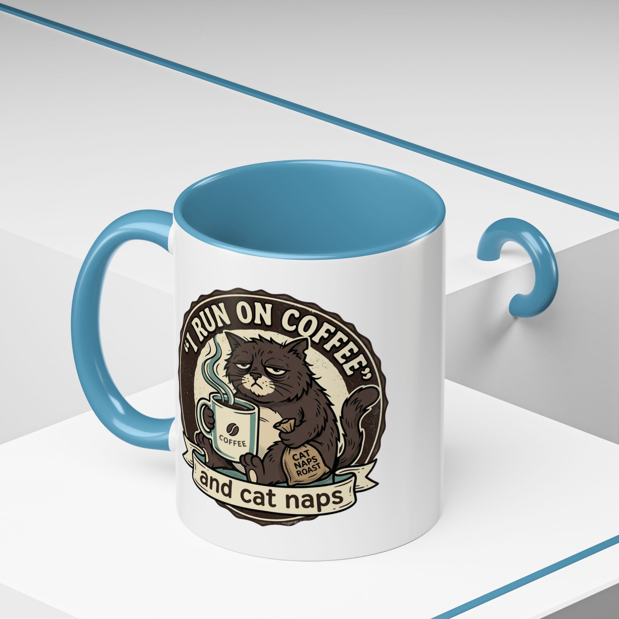 Coffee Lovers Mug — Rustic 'Coffee & Hops' Accent Ceramic Mug (11/15oz)