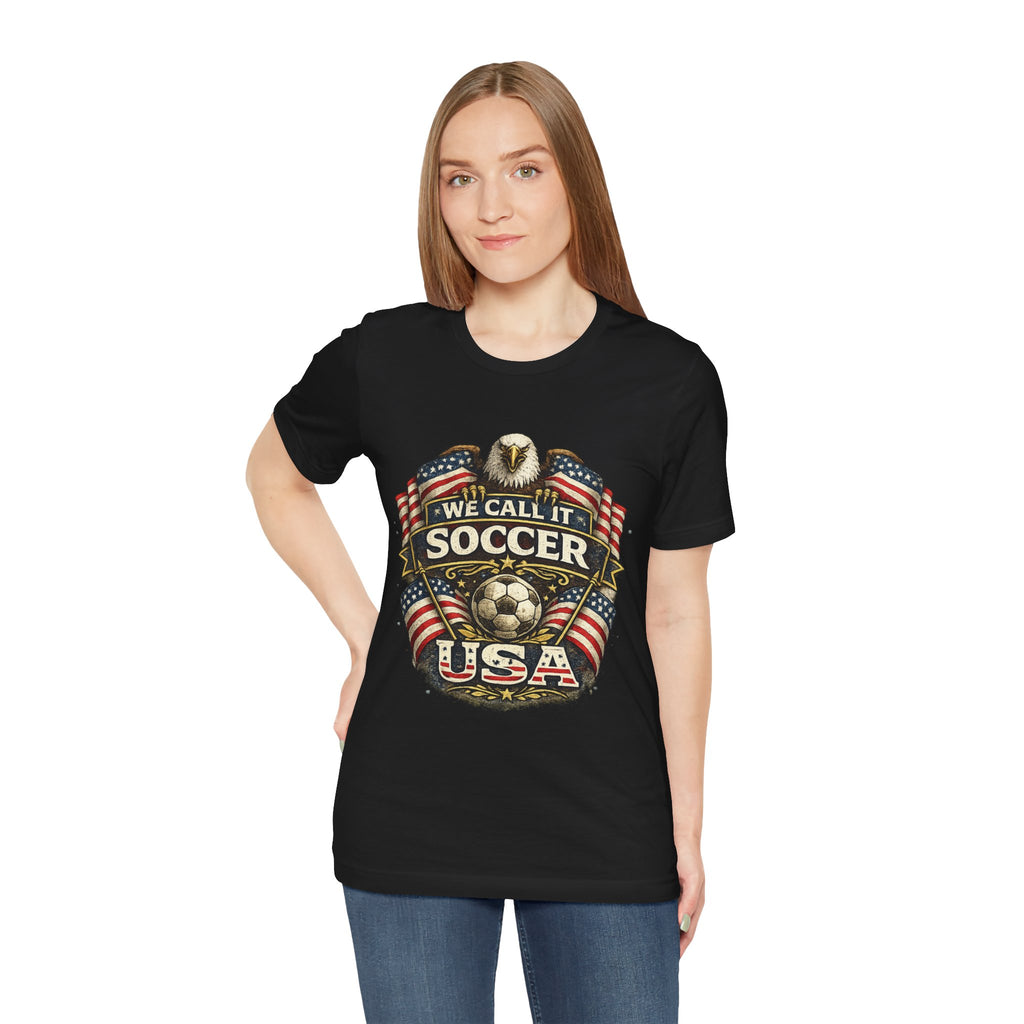 We Call It Soccer USA T-Shirt – Patriotic Eagle Soccer Tee