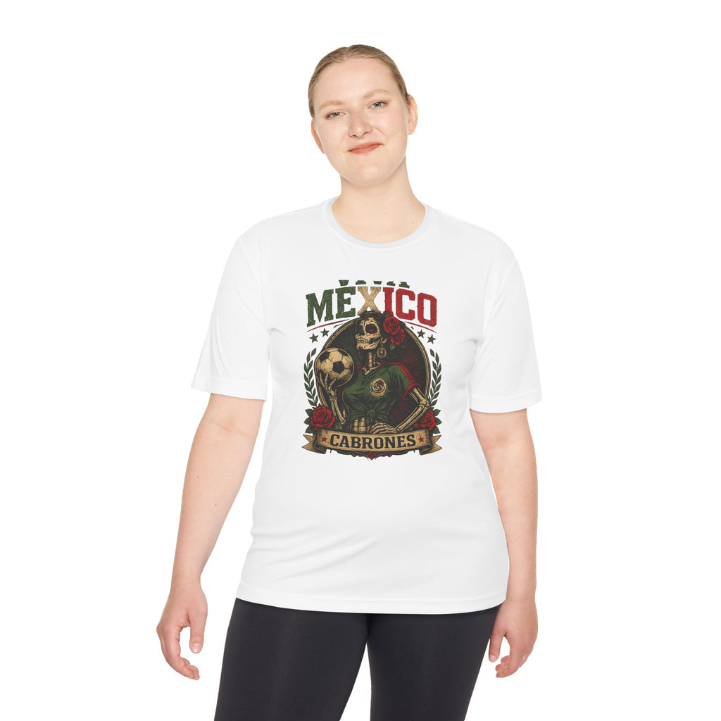 Mexico Cabrones Skull Soccer Tee — Mexican Pride Football T‑Shirt