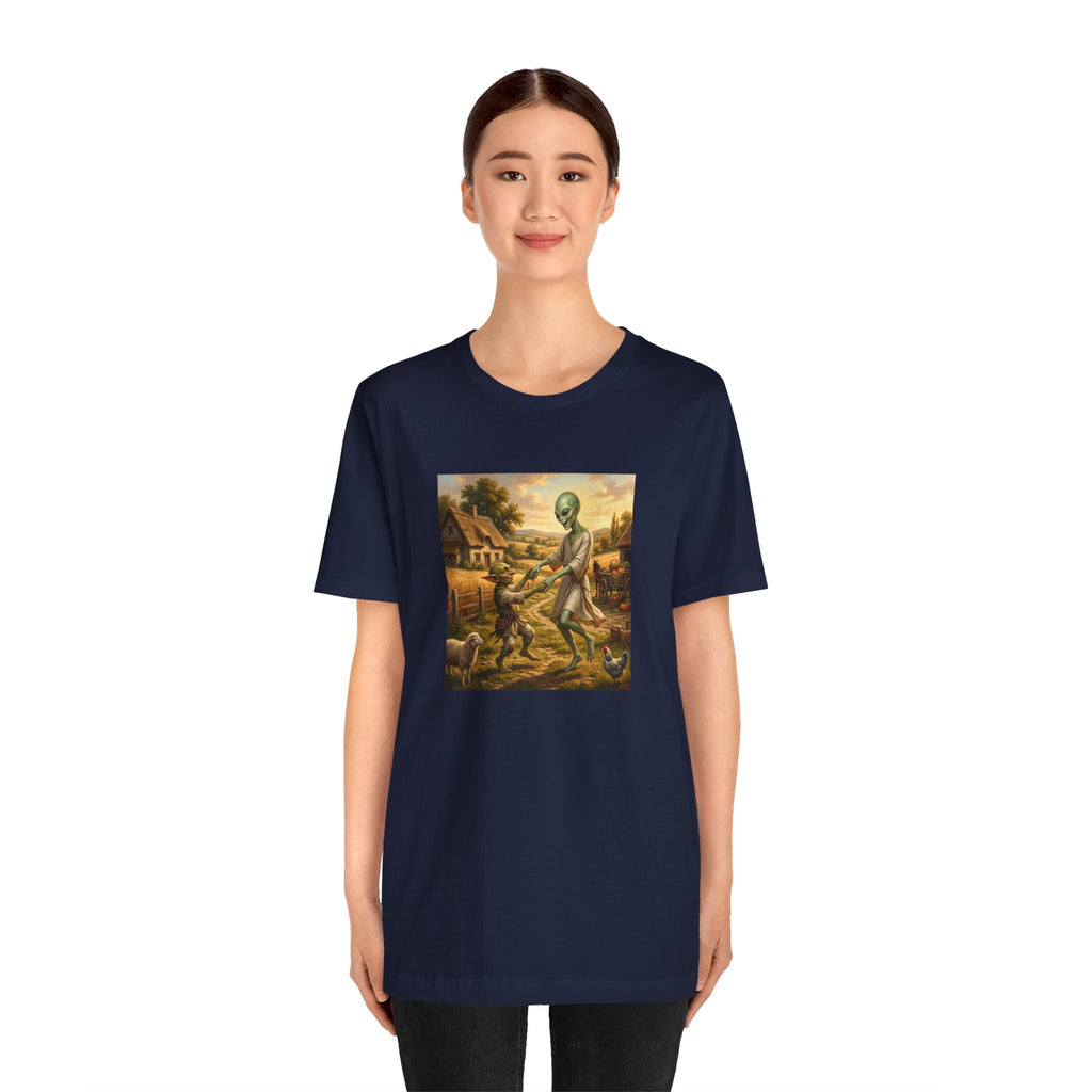Alien Harvest Vintage Art T‑Shirt