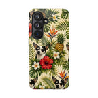 Tropical chihuahua Phone Case — Floral Pineapple Protective Tough Case